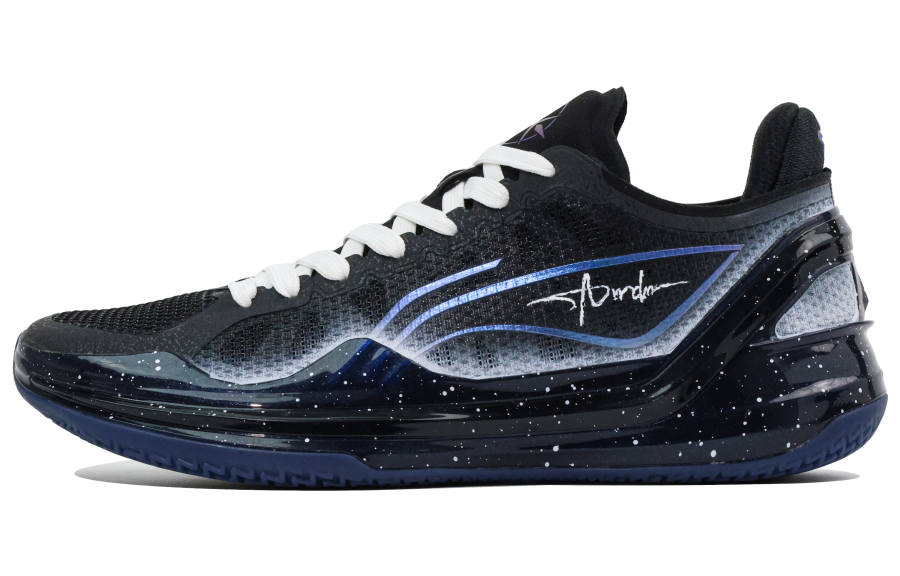 Li-Ning Li Ning Liren 4 V2 Cushioning Abrasion Resistant Breathable Low top Basketball Shoes Unisex Black