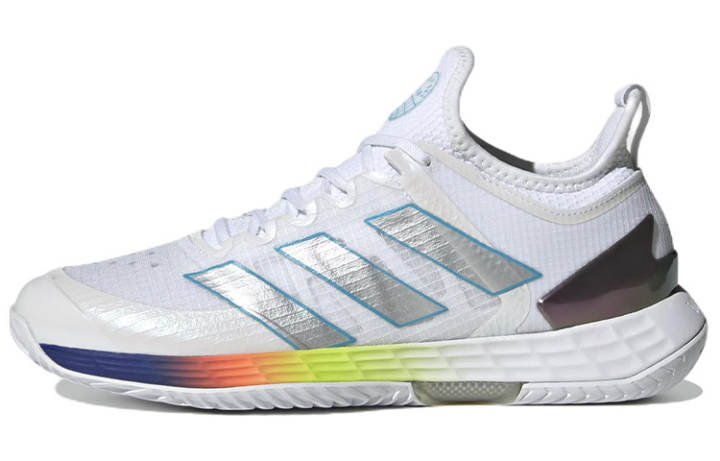Adidas Adidas Adizero Ubersonic 4 Cloud White Silver Metallic Bright Cyan Women's