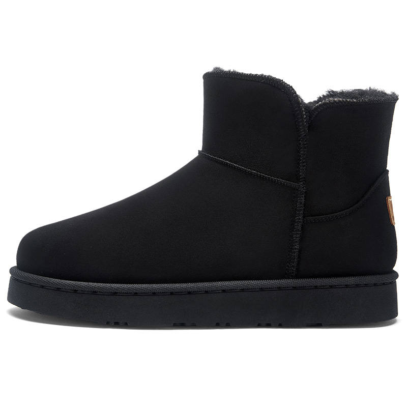 Warrior Thermal Abrasion Resistant Height Increasing Slip Resistant Crew Snow Boots Men's Black