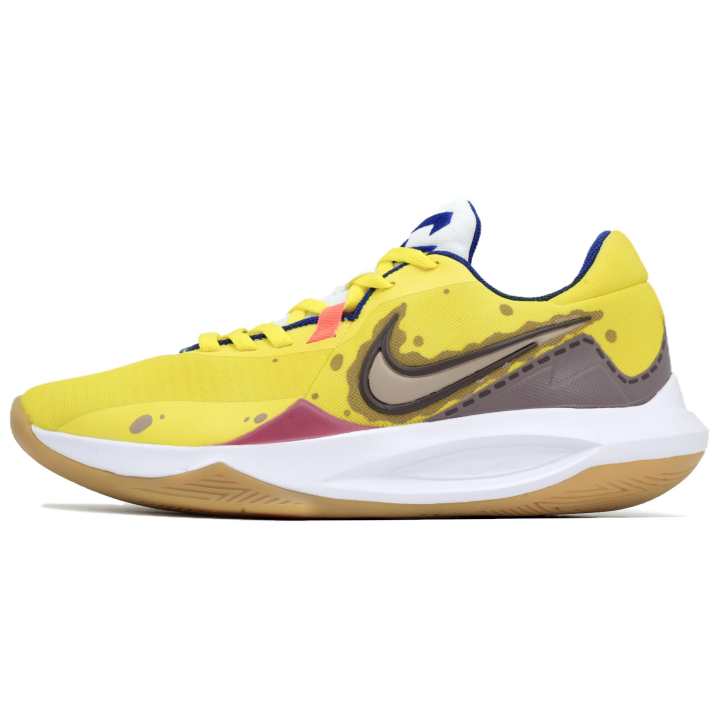 Nike Nike Precision 6 Mesh Low top Basketball Shoes Men's Yellow