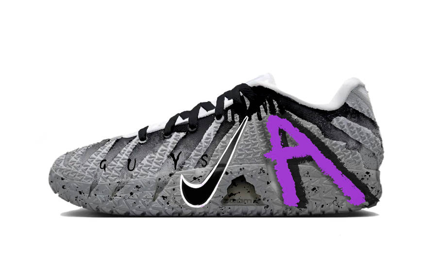 Nike Nike Ja Morant 3 Demon Realm Sky Slip Resistant Low top Basketball Shoes Men's Gray Black