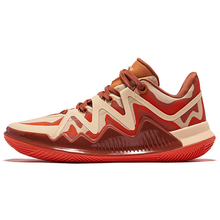 Erke Fearless EP Cushioning Slip Resistant Abrasion Resistant Low top Basketball Shoes Men's New Year Red