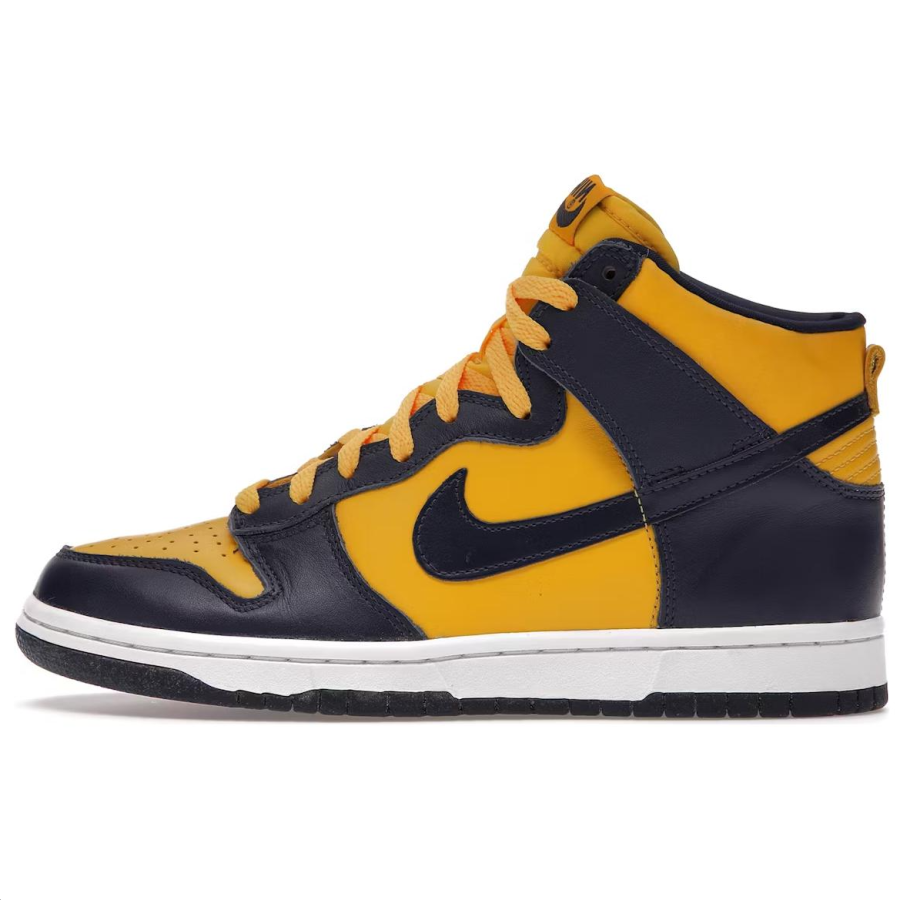 Nike Nike Dunk High Slip Resistant Abrasion Resistant High top Basketball Shoes Unisex Yellow
