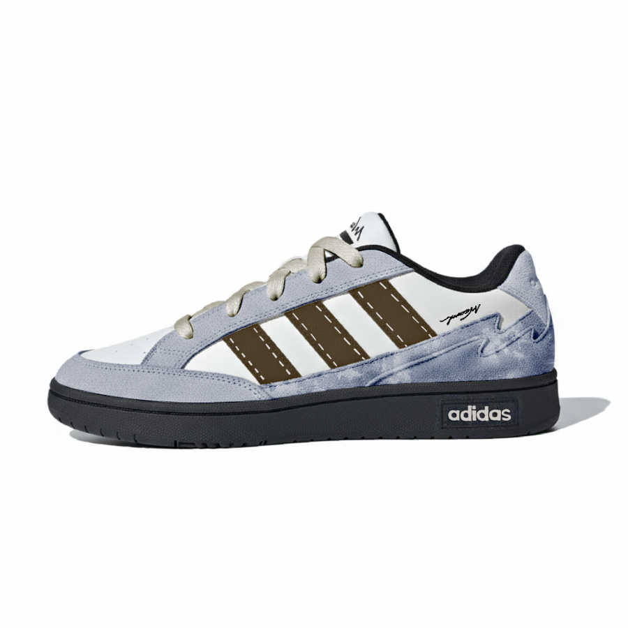 Adidas Adidas WCARD ADV Western Denim Suede Thermal Low top Skateboard Shoes Unisex Blue
