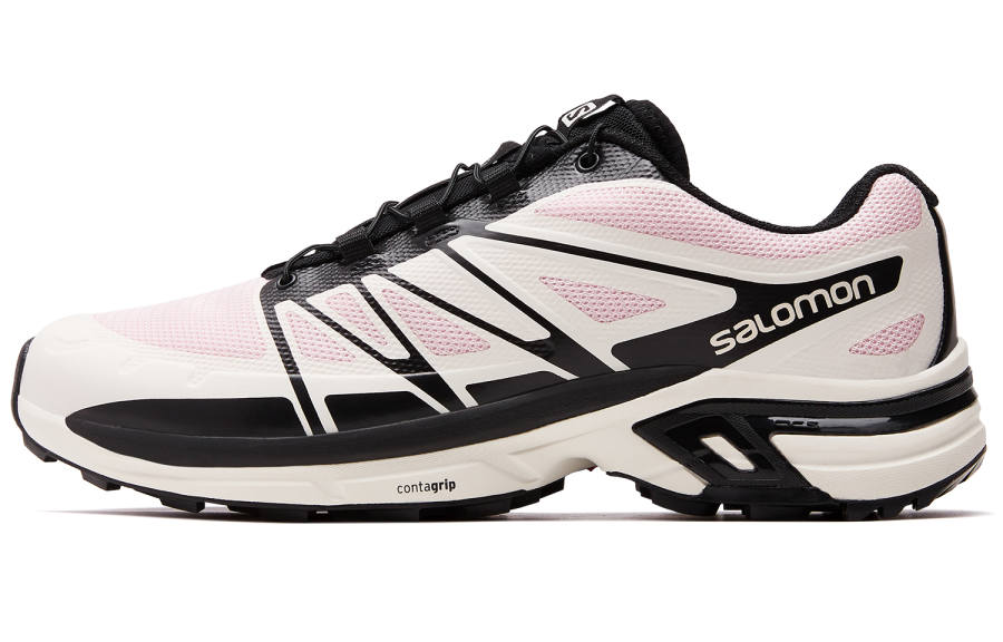 SALOMON XT Wings 2 Comfortable Slip Resistant, Abrasion Resistant, Lightweight Low top Outdoor Shoes Unisex Pink White