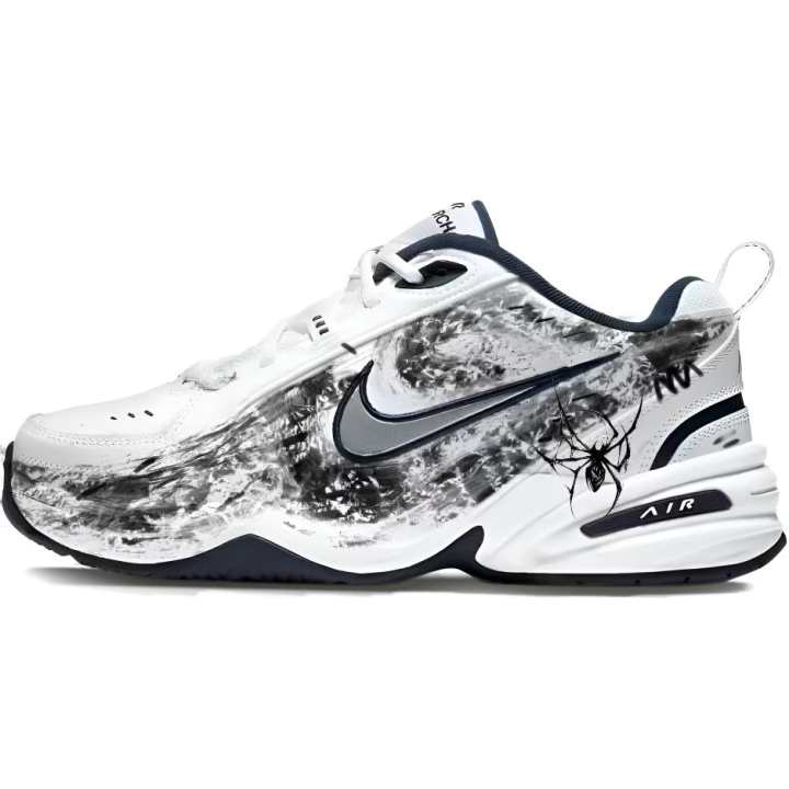 Nike Nike Air Monarch 4 Poisonous Spider Abrasion Resistant Abrasion Resistant Low top Chunky Sneakers Unisex White