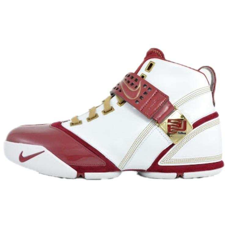 Nike Nike Lebron 5 High top Basketball Shoes Men's White Red