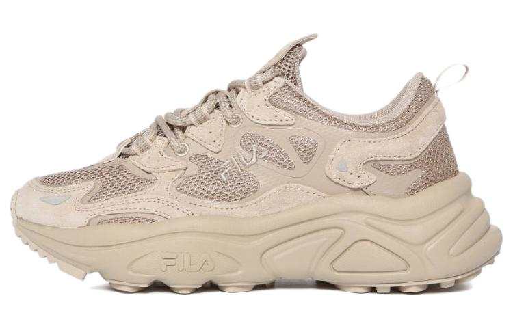 FILA Mars 2 Tena City Cushioning Abrasion Resistant Breathable Low top Chunky Sneakers Unisex Curry Korean Style