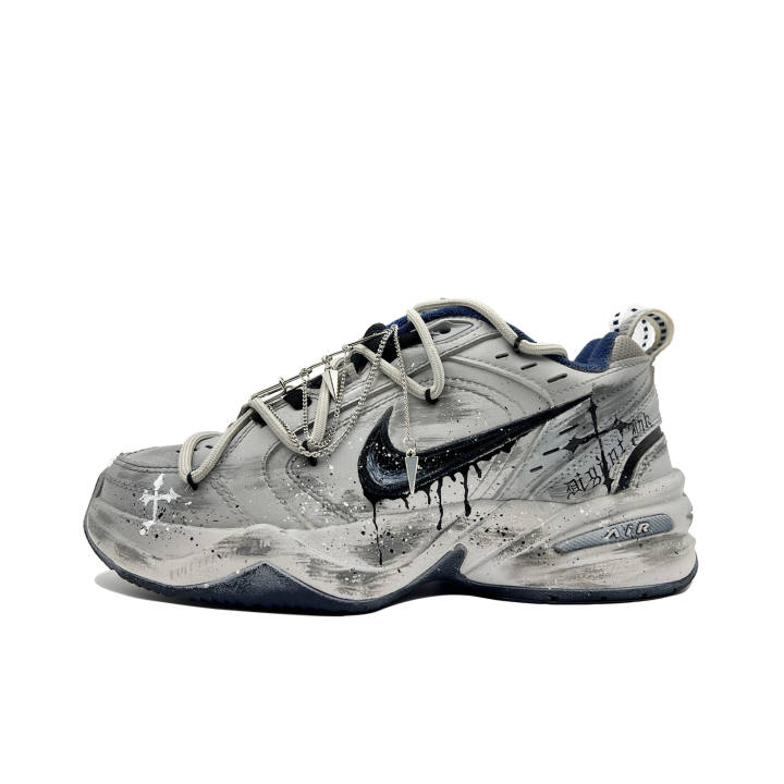 Nike Nike Air Monarch 4 Dark Night Oath, Goth Style, Premium Niche, Vintage Distressed Cushioning Abrasion Resistant