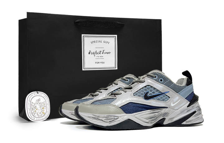 Nike Nike M2K Tekno The Creator In The Wilderness, On The Run Abrasion Resistant Low top Chunky Sneakers Unisex Blue Gray