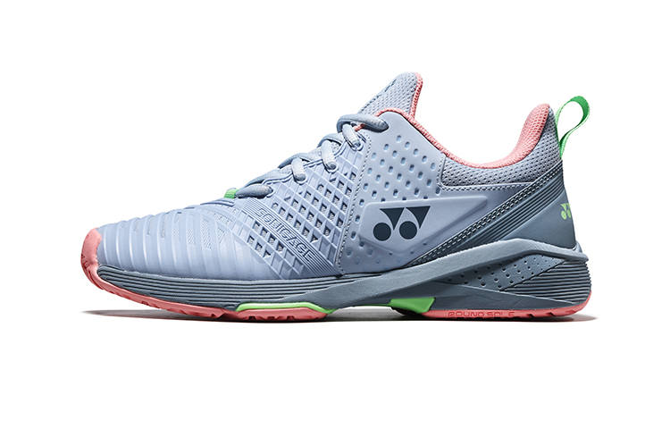 YONEX Low top Tennis Shoes Women's Gray Blue Pink