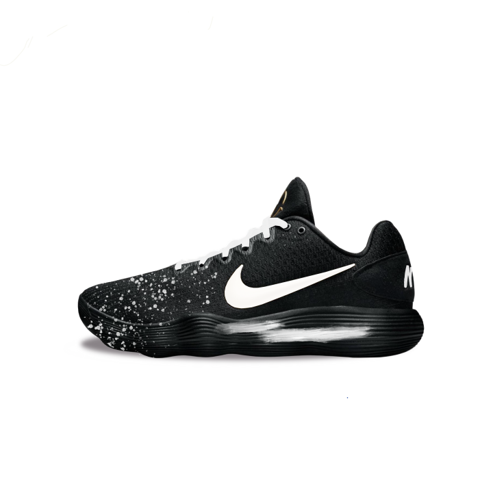 Nike Nike Hyperdunk 2017 Abrasion Resistant Low top Basketball Shoes Men's Black White