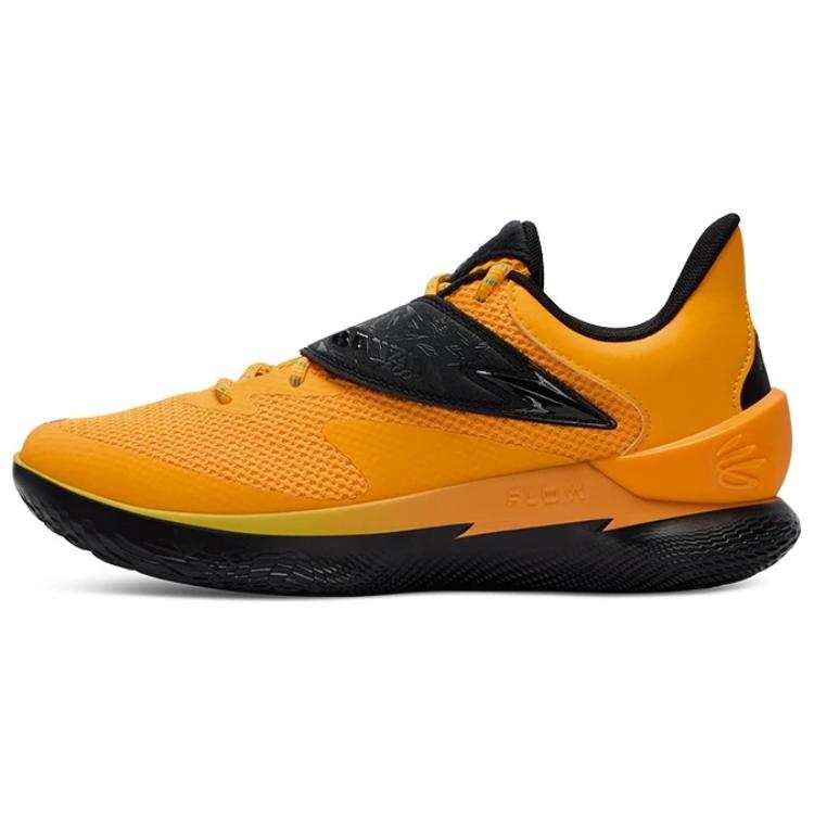Under Armour Curry Fox 1 Slip Resistant Low top Basketball Shoes Men's Yellow Black