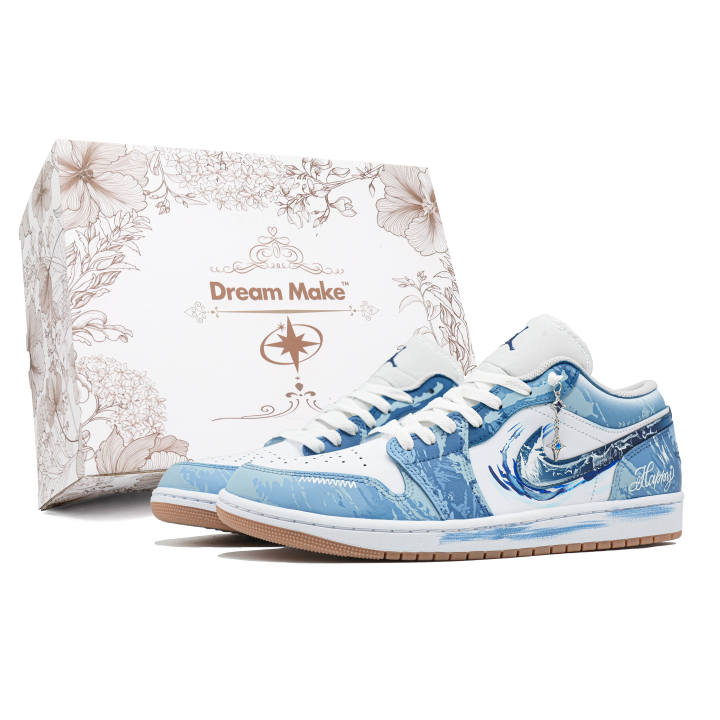 Jordan Jordan Air Jordan 1 Cool Play Koala, Mountains And Seas Gift Box Included Abrasion Resistant Low top