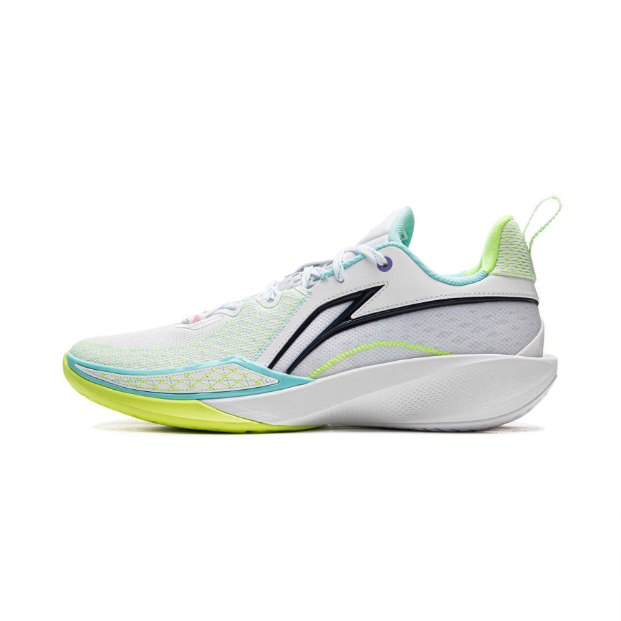 Li-Ning Li Ning Speed 2 Cushioning Slip Resistant Breathable Rebound Low top Basketball Shoes Men's Standard White