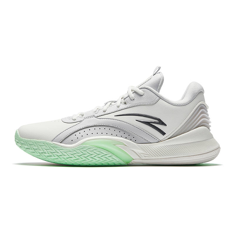Anta Wind Tunnel 5 Cushioning Slip Resistant Abrasion Resistant Support Low top Basketball Shoes Men's White