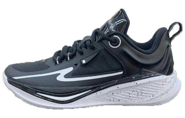 Erke Qianxun TD Slip Resistant Abrasion Resistant Low top Basketball Shoes Men's Black
