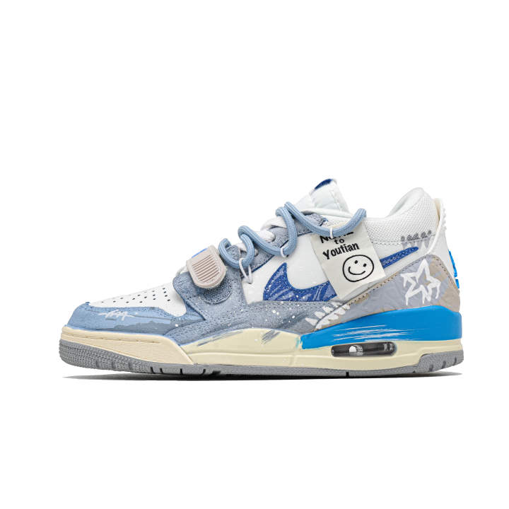Jordan Jordan Legacy 312 Star Graffiti Cushioning Abrasion Resistant Cushioning, Wear Resistant Low top