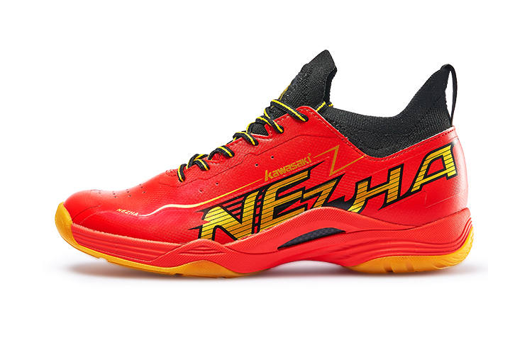 Kawasaki Microfiber Leather Slip Resistant Abrasion Resistant Slip Resistant Abrasion Resistant Low top Badminton Shoes