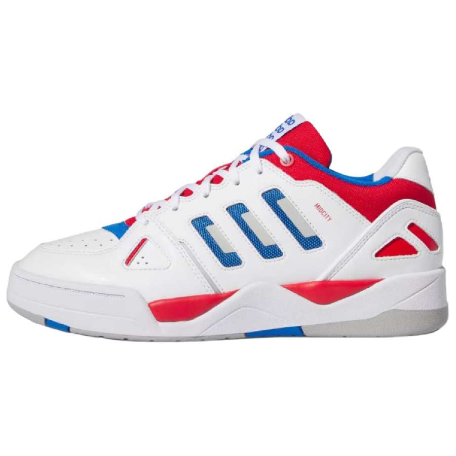 Adidas Adidas Midcity Low Cushioning Slip Resistant Abrasion Resistant Low top Basketball Shoes Unisex White Red