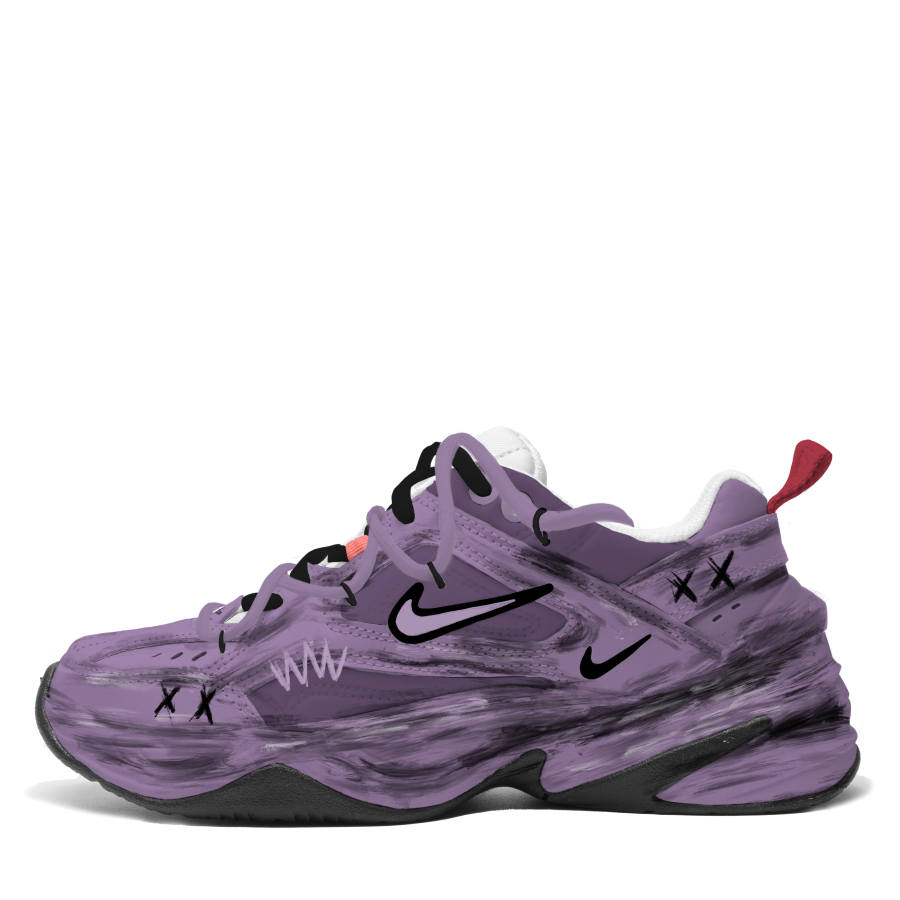 Nike Nike M2K Tekno Monet Sunset Low top Chunky Sneakers Women's Purple