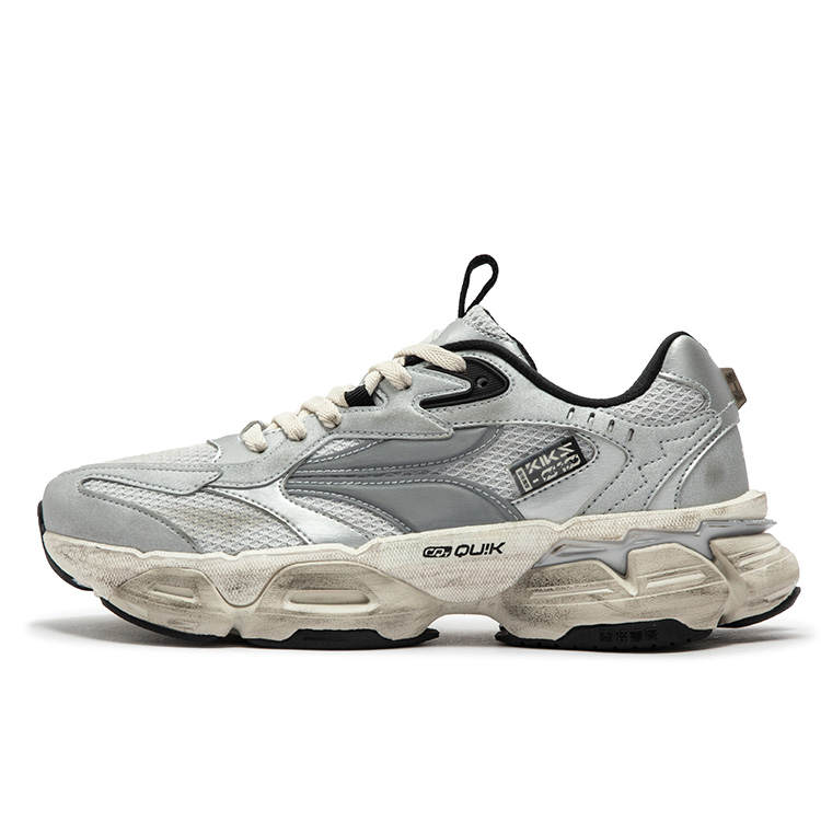 361° Mystic Eyed PRO Slip Resistant Abrasion Resistant Low top Chunky Sneakers Men's Silver White