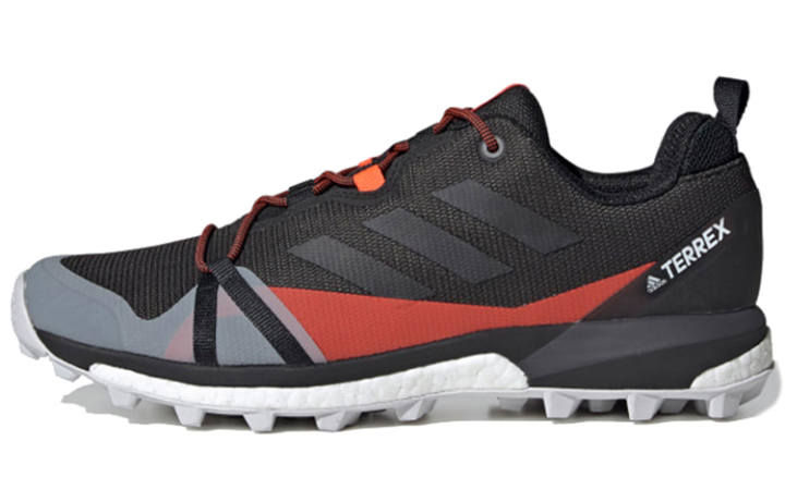 Adidas Adidas Terrex Skychaser Lt Trendy Breathable Low top Hiking Shoes Men's Black Gray Red