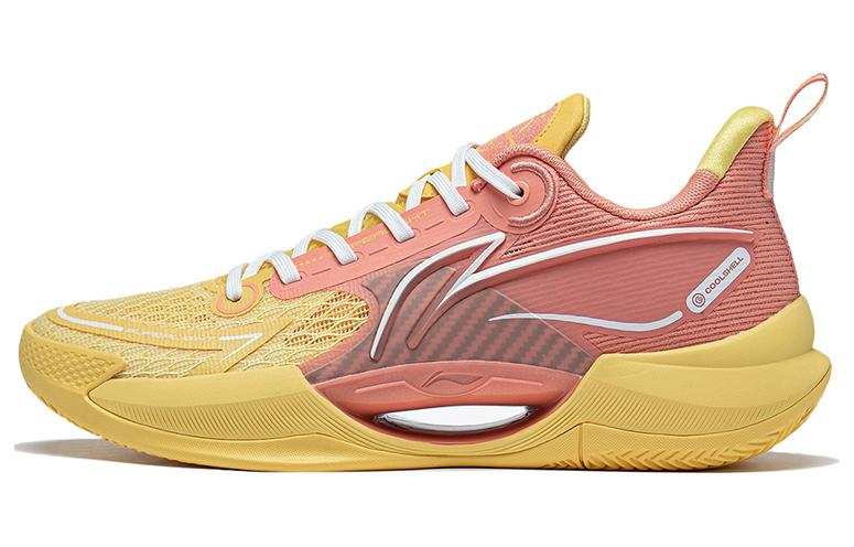 Li-Ning Li Ning Super Light V2 Basketball Shoes Men's Low Top Yellow/Pink