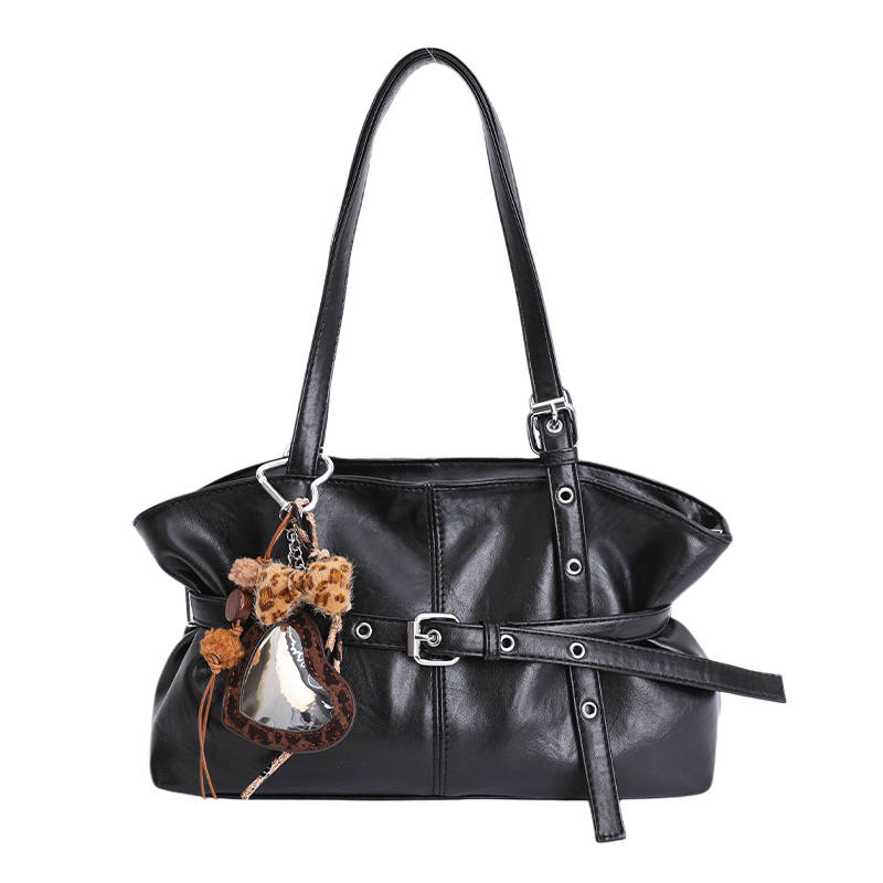 PINK·LAND Pu Shoulder Bag Regular Women's Black/Coffee/Brown