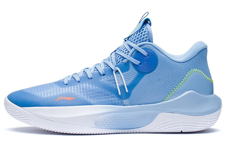 Li-Ning Li Ning SONIC Team LOW Basketball Shoes Men's Low Top Aurora Blue