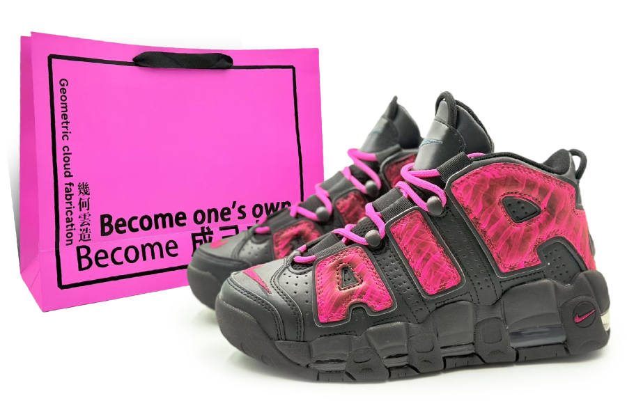Nike Nike Air More Uptempo Mid top Vintage Basketball Shoes Women's Rose Red