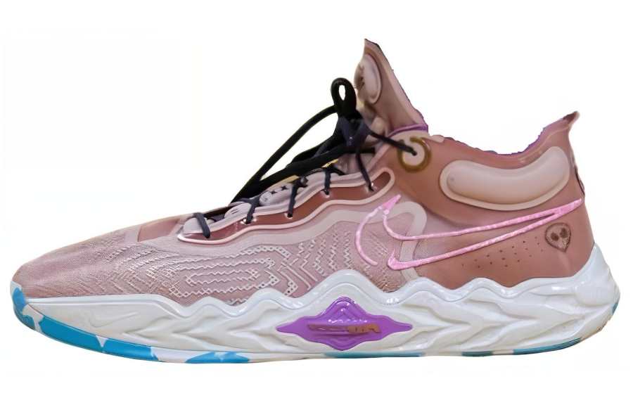 Nike Nike Air Zoom G.T. Run Abrasion Resistant Breathable Low top Basketball Shoes Men's Pink