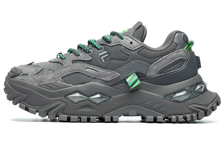 FILA FUSION Bianco Platform Low top Chunky Sneakers Women's Mystic Gray