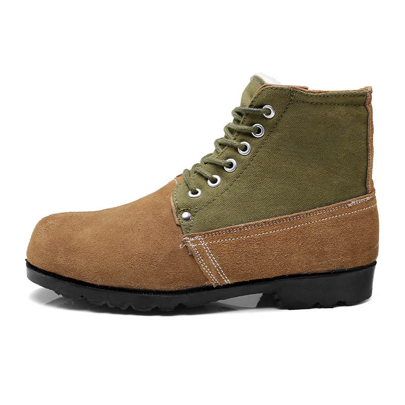 QIANGREN 3515 Large Head Insulated Shoes Thickened And Fleece Lined Thermal Wool Leather Shoes Labor Protection Shoes