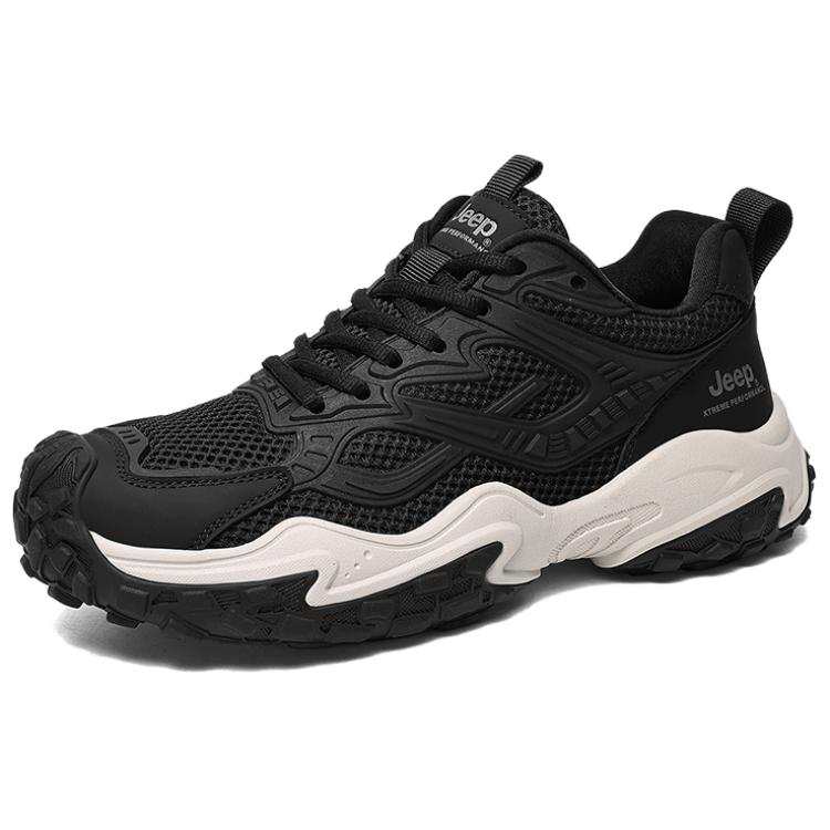 Jeep Abrasion Resistant Abrasion Resistant Low top Hiking Shoes Men's Black