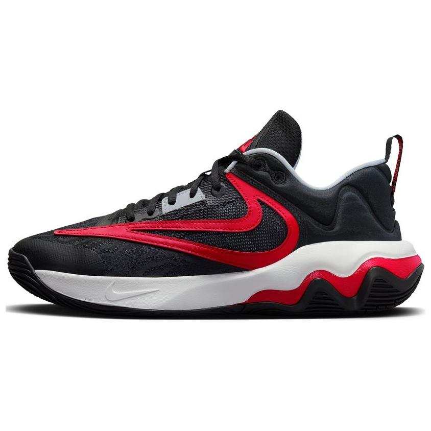 Nike Nike Synthetic Leather Slip Resistant Abrasion Resistant Low top Basketball Shoes Men's Black