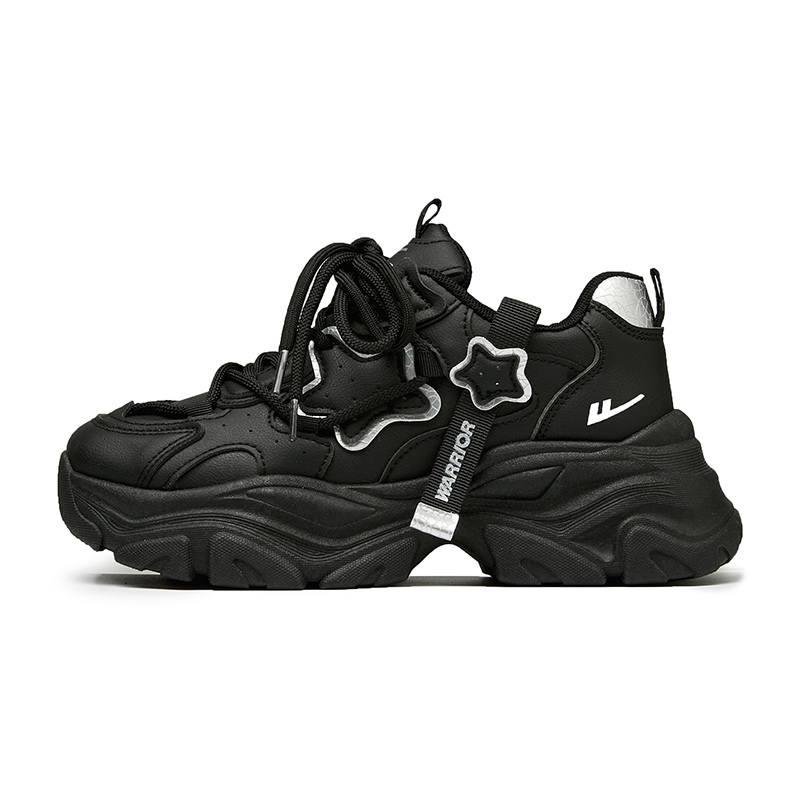 Warrior Height Increasing Abrasion Resistant Low top Chunky Sneakers Women's
