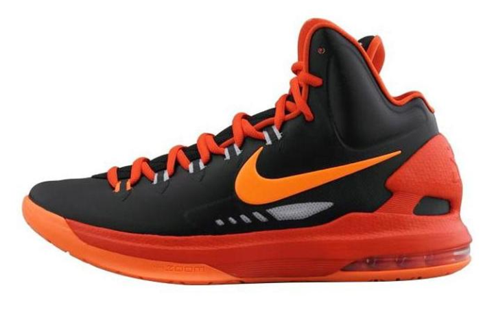 Nike Nike KD 5 'Total Orange' KD 5 Slip Resistant Cushioning Abrasion Resistant Mid top Performance Basketball Shoes Men's