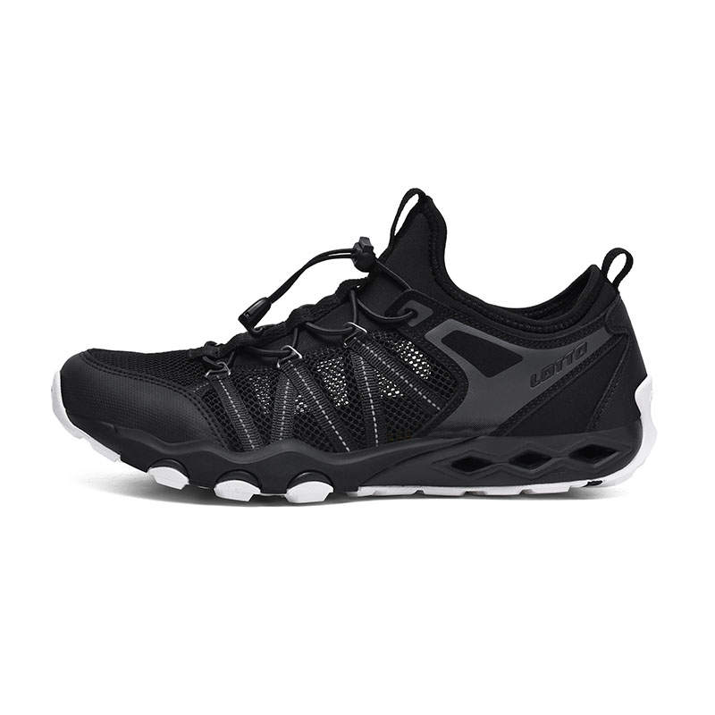 LOTTO Slip Resistant Breathable And Quick Dry Grip Abrasion Resistant Cushioning River Trekking Shoes Men's Black