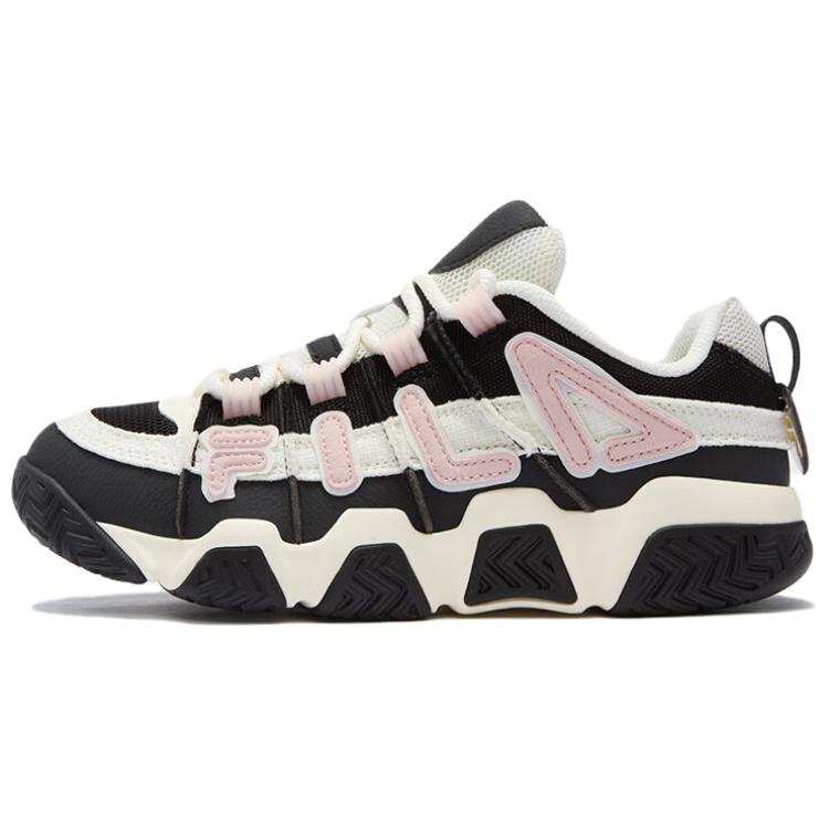 FILA FUSION BUSTER Puffy Shoes Low top Vintage Basketball Shoes Women's Black White