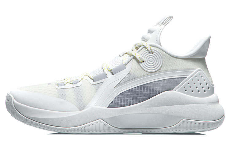 Li-Ning Li Ning Combat Low Basketball Shoes Men's Low Top White/Gray