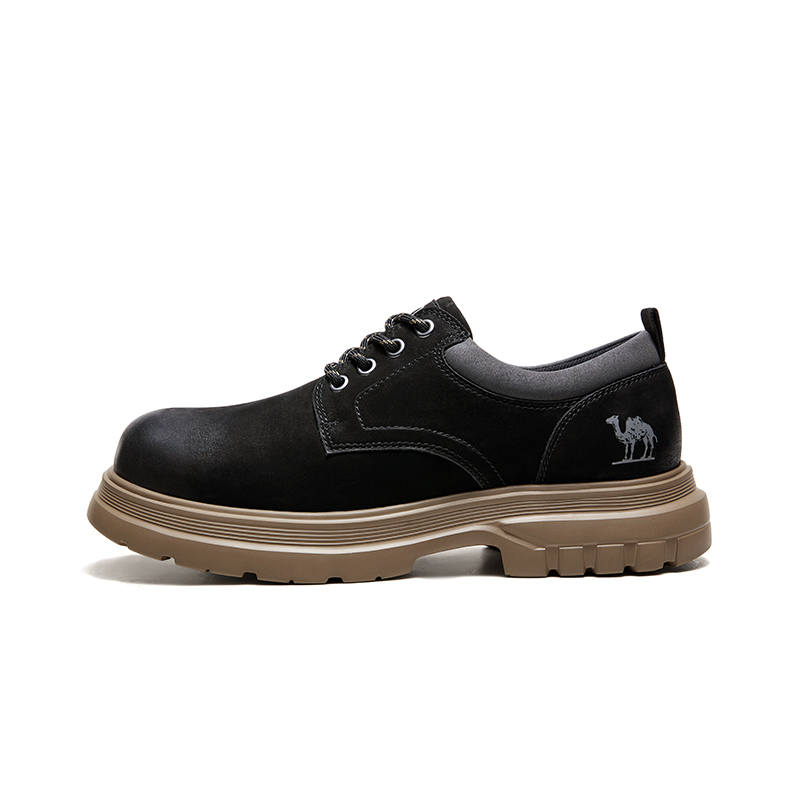 CAMEL CAMEL Work Boots Men's Low Top Military Green, Black