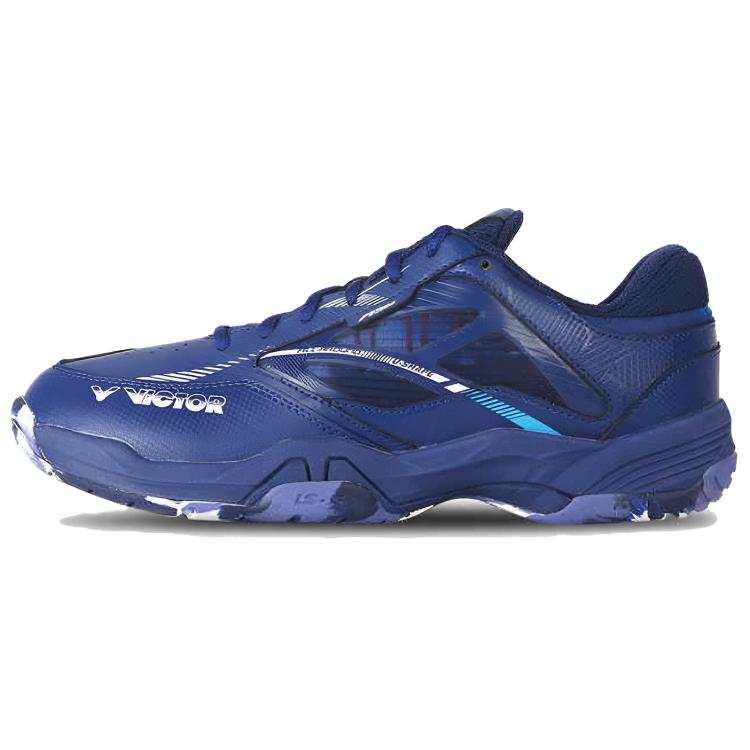 VICTOR Slip Resistant Abrasion Resistant Low top Badminton Shoes Unisex Blue