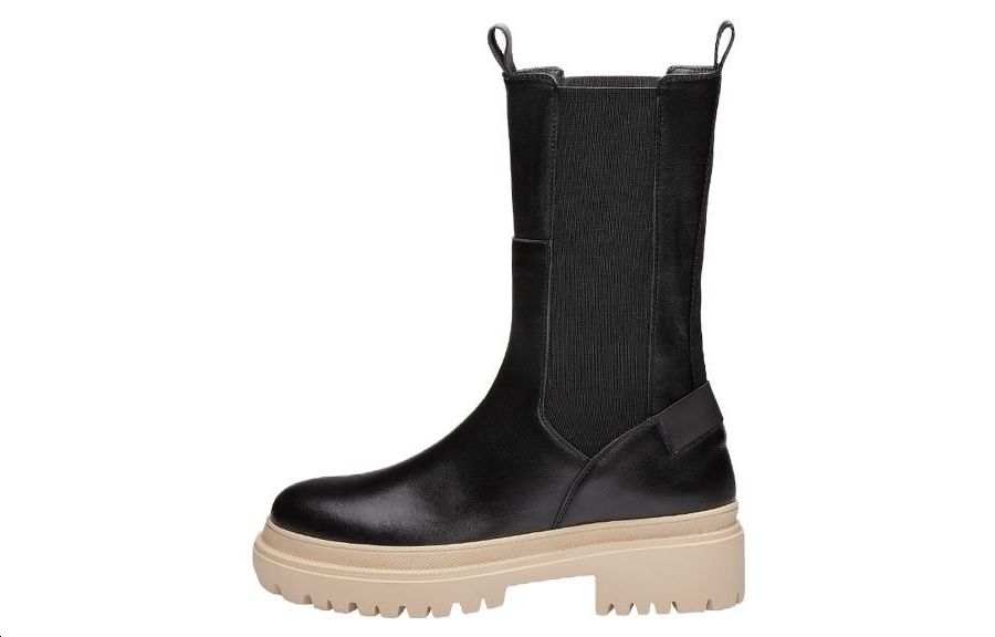 BOGNER BOGNER Leather Crew Chelsea Boots Women's Black