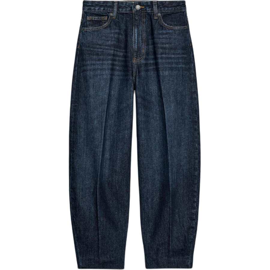 ZARA ZW Jeans Women's Blue Moderate Tapered Pants