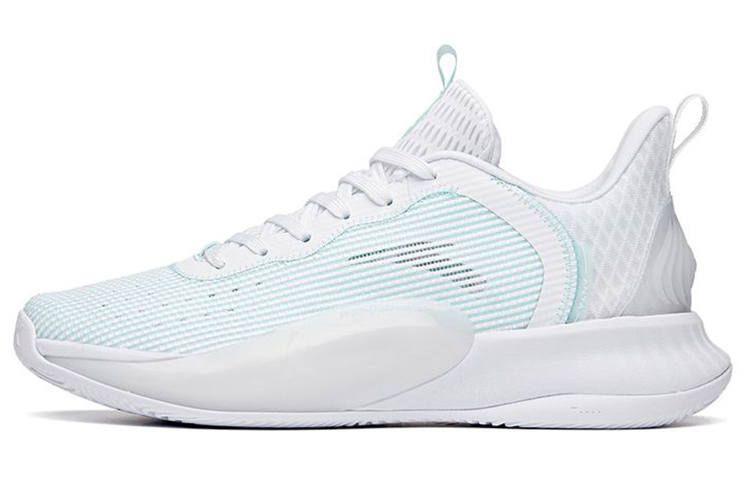 Anta Light Cavalry 6 Cushioning Slip Resistant Low top Performance Basketball Shoes Men's White Blue