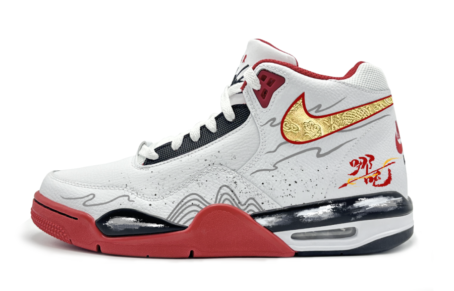 Nike Nike Flight Legacy Basketball Shoes Unisex Mid Top Red