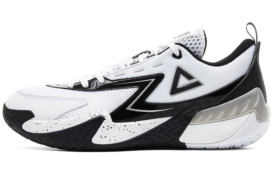 PEAK Taichi Field Dominator V2 Basketball Shoes Men's Low Top All White Black
