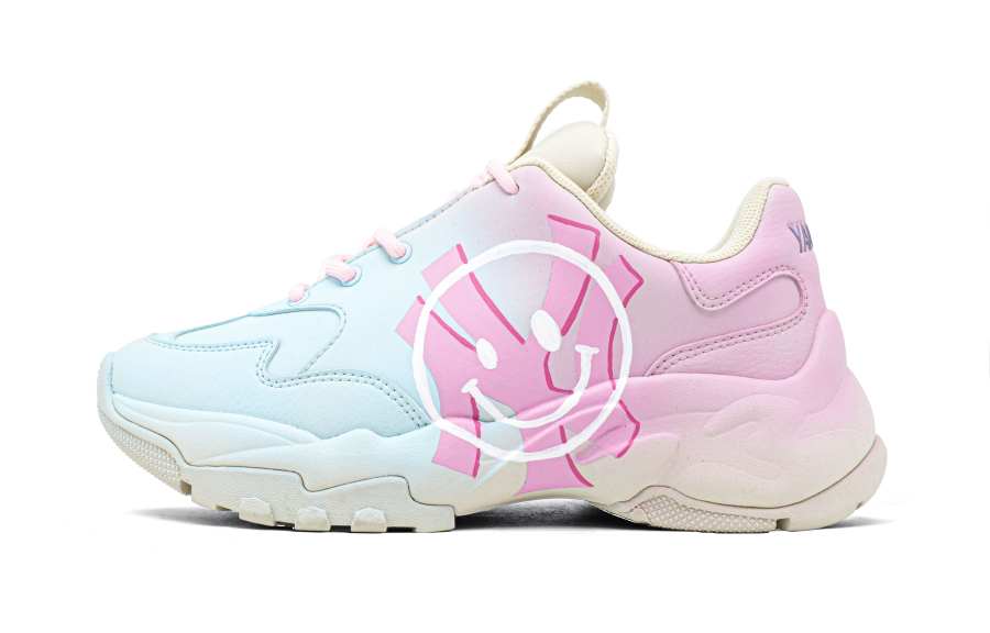 MLB Big Ball Chunky Star Sleep Maris Sal Lightweight Height Increasing Low top Chunky Sneakers Unisex Blue Pink