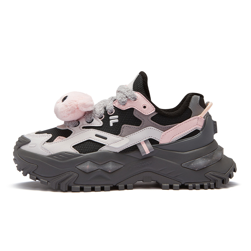 FILA FUSION BIANCO WE Pirate Bear Fleece Lined Trendy Fashion Abrasion Resistant Low top Chunky Sneakers Women's